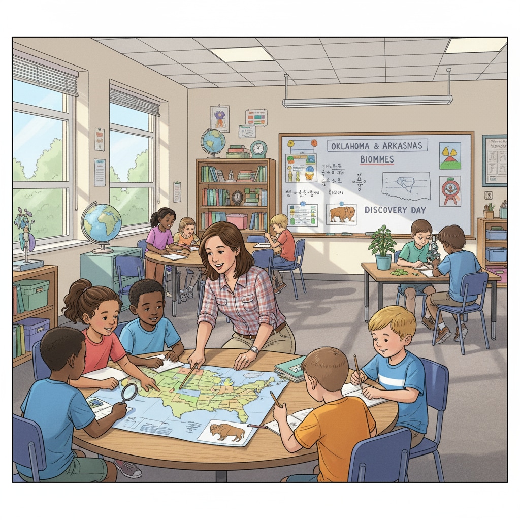 Active learning environment in Oklahoma or Arkansas related to education quality