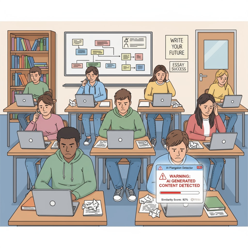 K12 students writing personal statements for university applications under the threat of AI detection false positives
