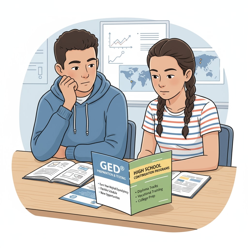Immigrant teens considering GED test and high school options
