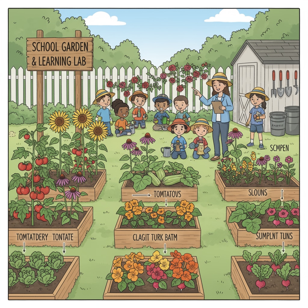 School garden as an educational tool for students' practical learning