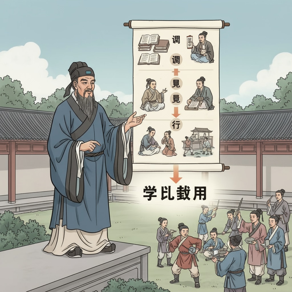 Xun Kuang's learning hierarchy concept for practical learning