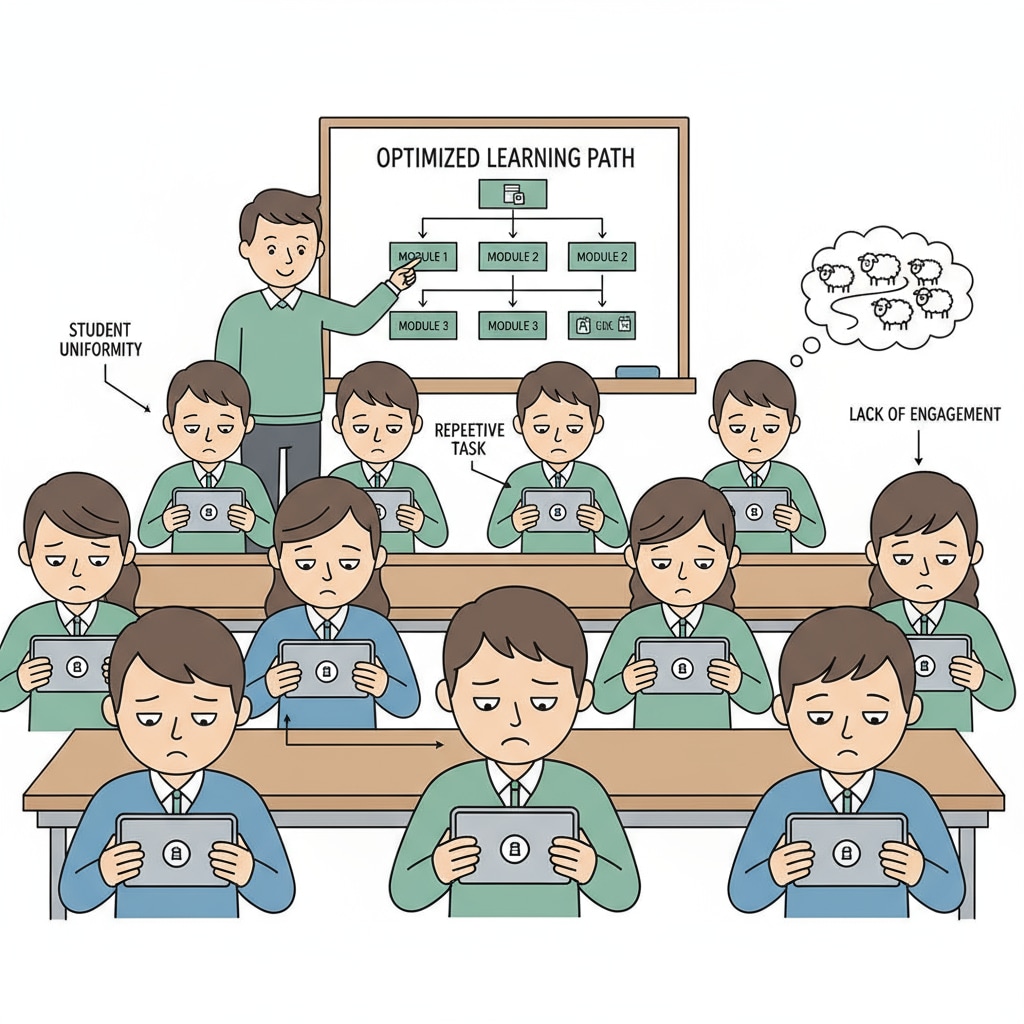 Students engaged in an activity without passion because of herd mentality in educational choices
