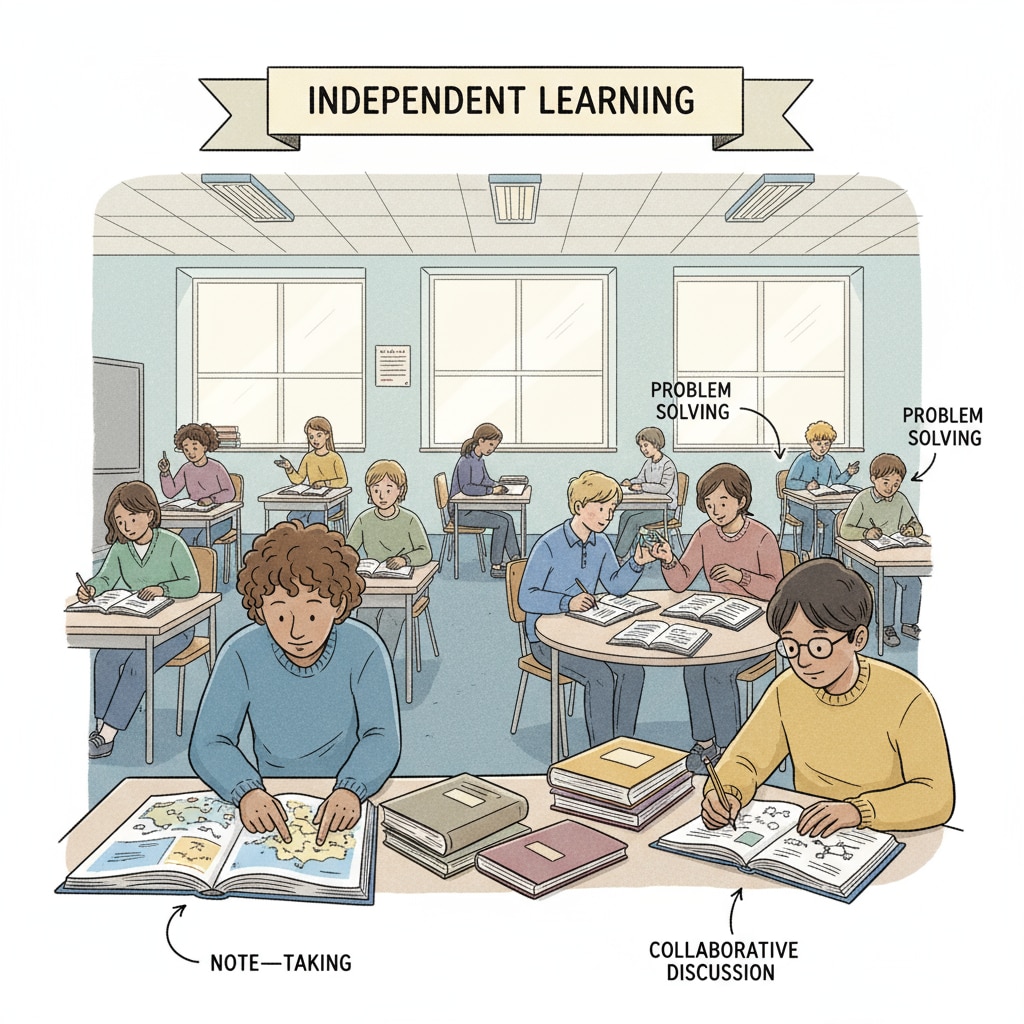 Students studying independently in relation to AI cheating, parental intervention, and academic integrity