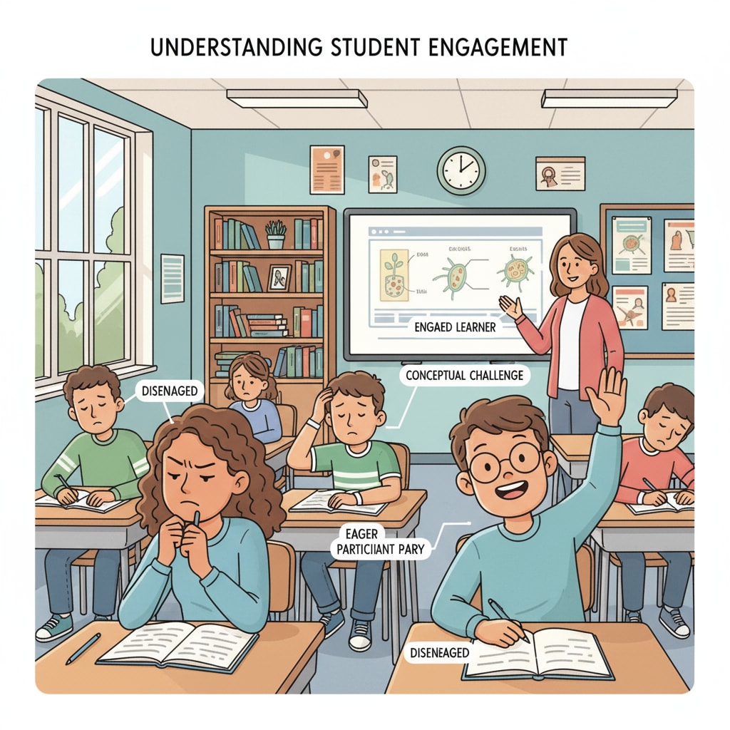 A classroom scene with students of various states, relevant to student teaching, lesson planning, AI authenticity checks, and teaching adaptability