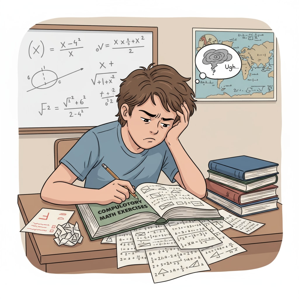 A student's struggle with compulsory homework, highlighting the need for autonomy in relation to self-motivation and personal responsibility