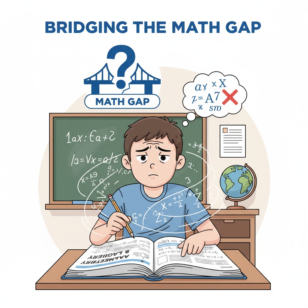 Student facing difficulties in high school math and in need of learning resources