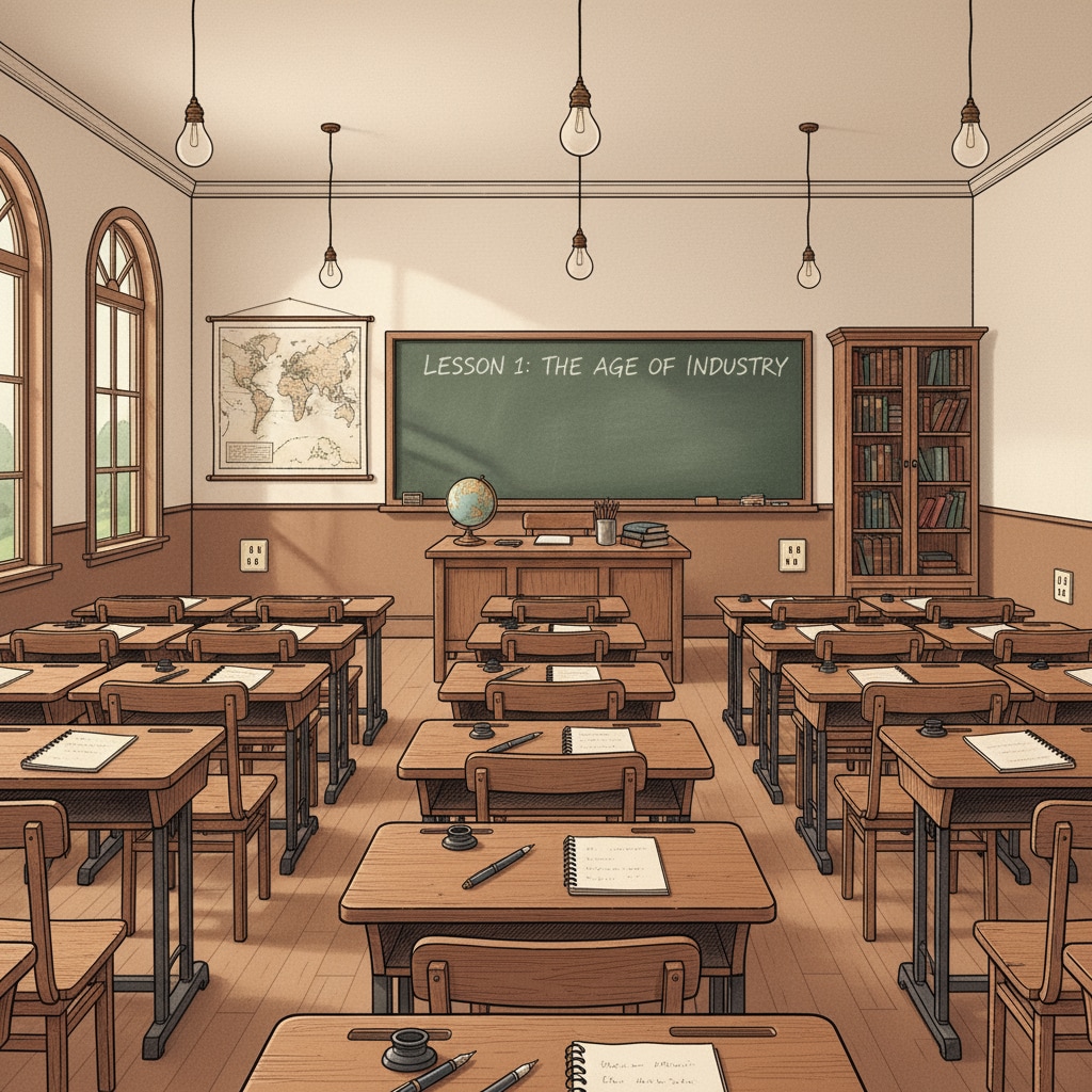 An old-style K-12 educational space not meeting the current needs of teenagers.