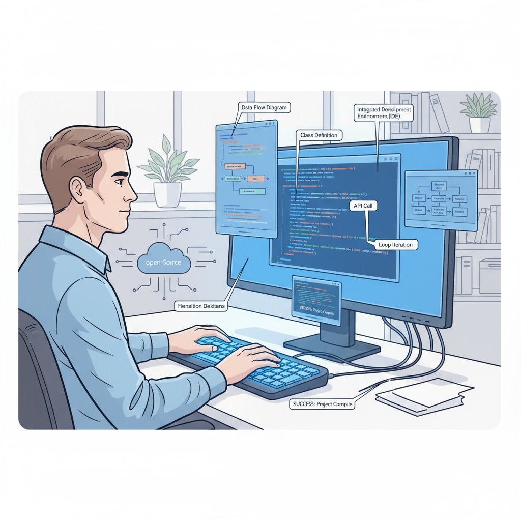 A software engineer working on a project related to mathematical and physical applications, with implications for employment prospects