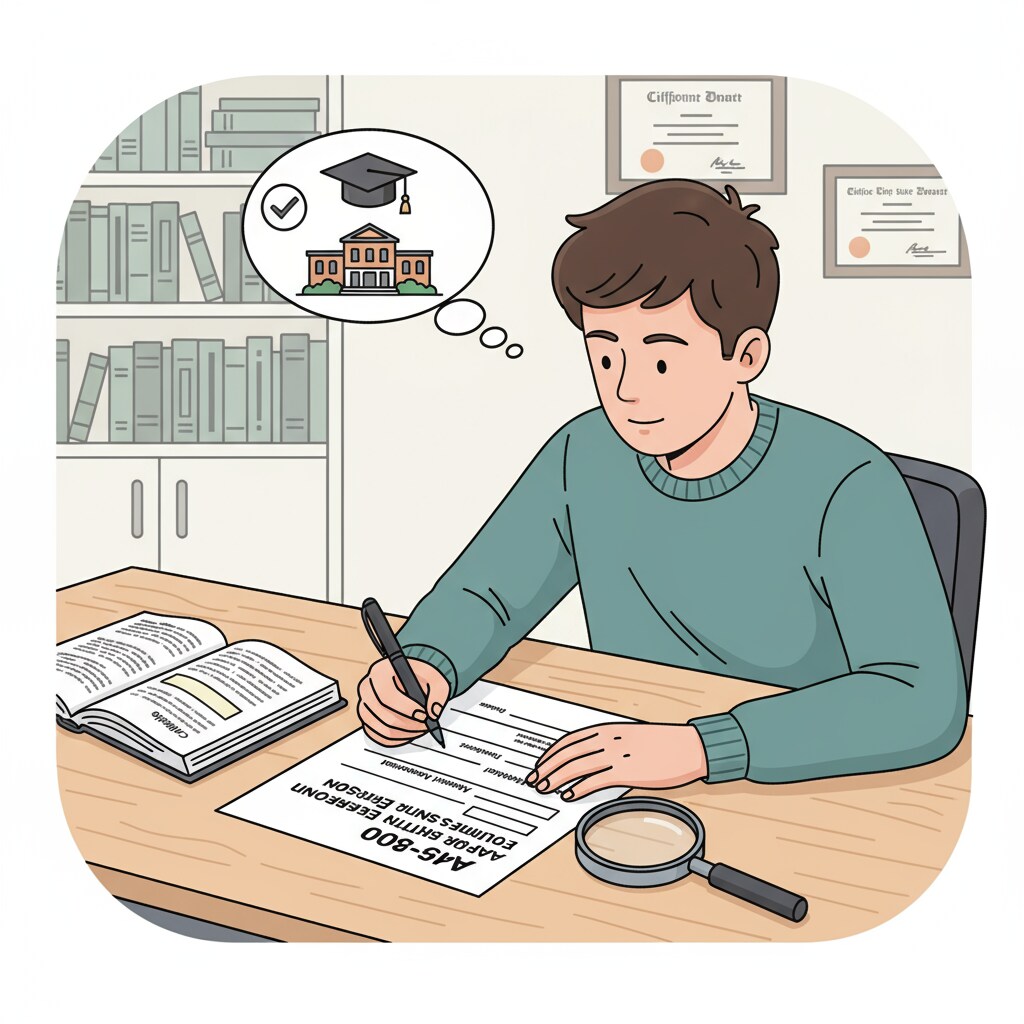 Student filling out AB-540 form for tuition resident status appeal