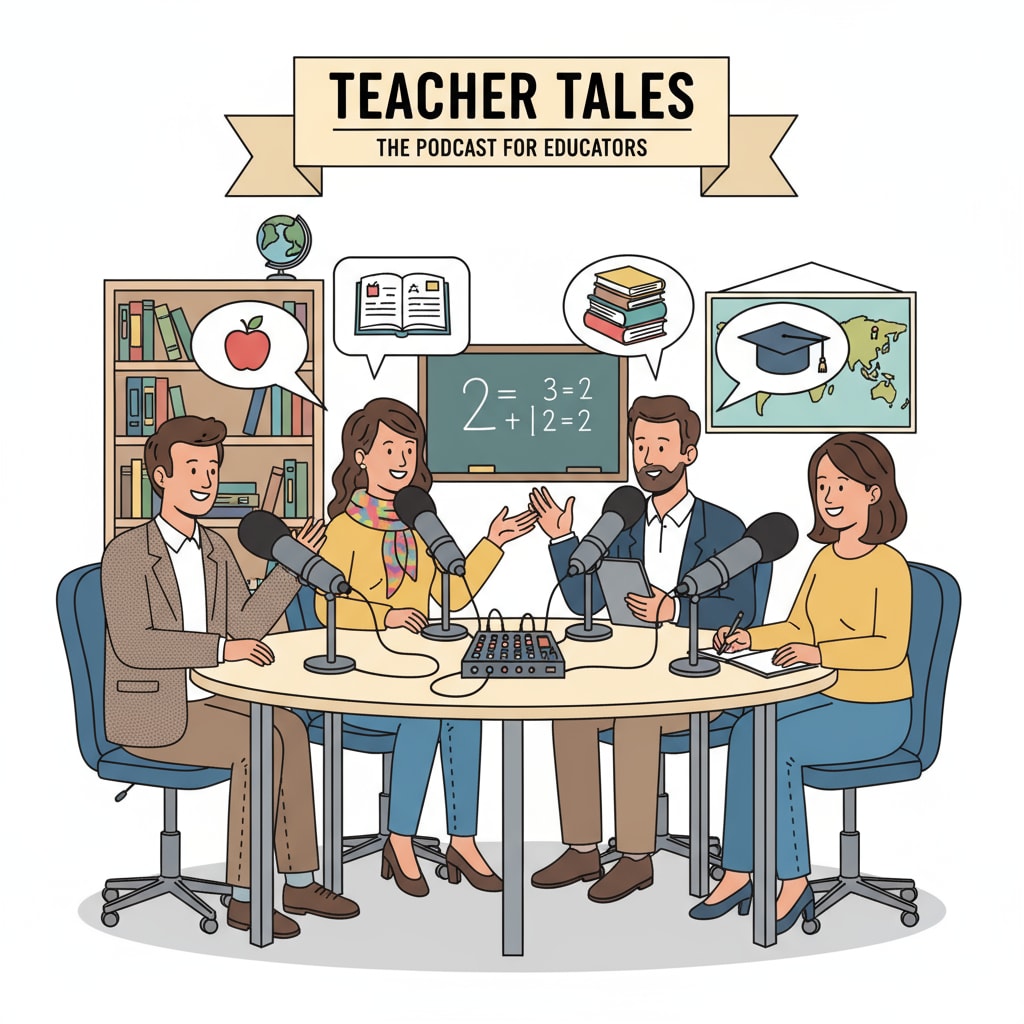 People recording a podcast about the influence of teachers