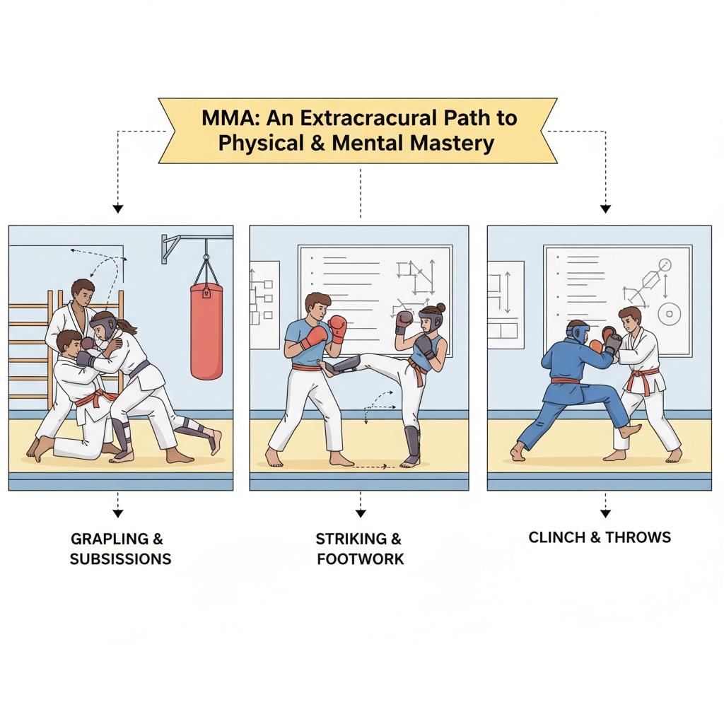 K12 students practicing MMA as an extracurricular activity with implications for college applications