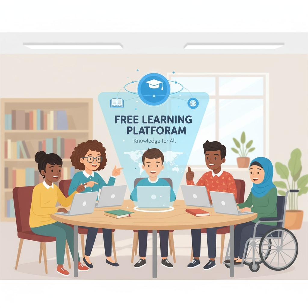 Students accessing the free learning platform with DM capabilities.
