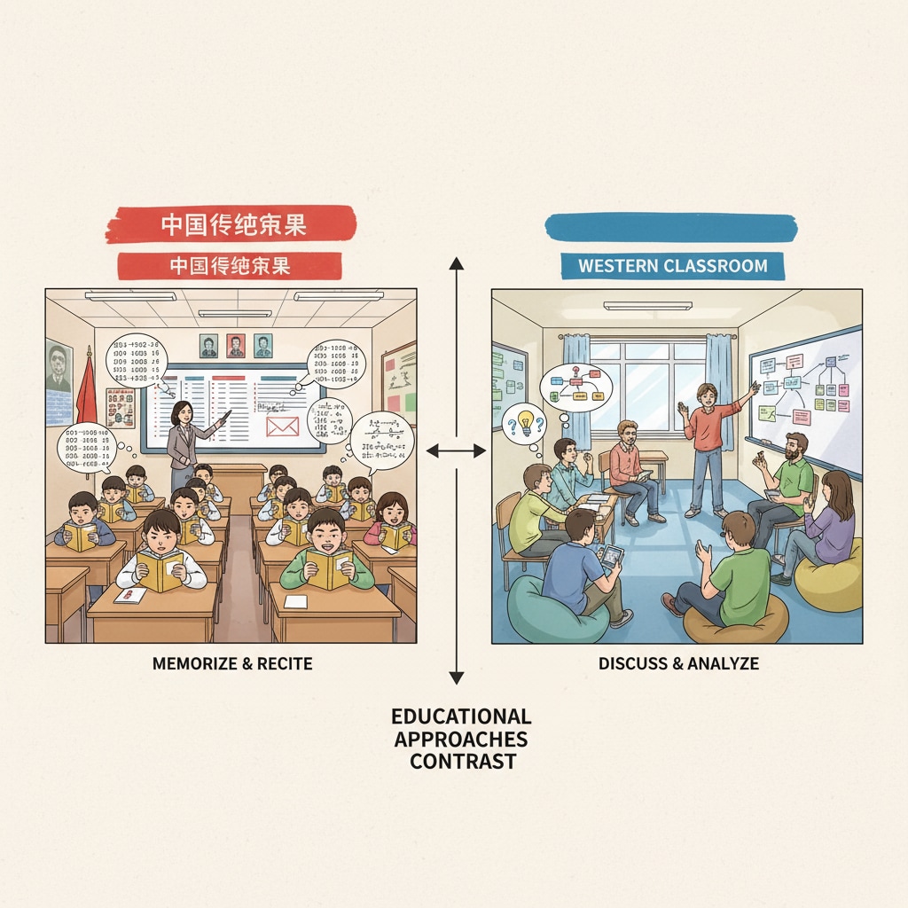 Comparison of Chinese and Western educational scenes related to '知' and 'understand' language and cultural thinking