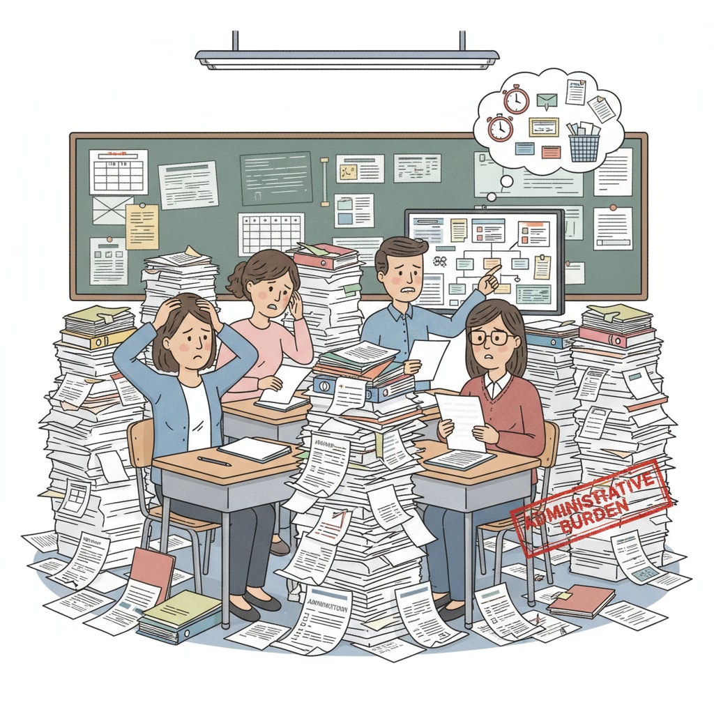 Teachers struggling with administrative burden