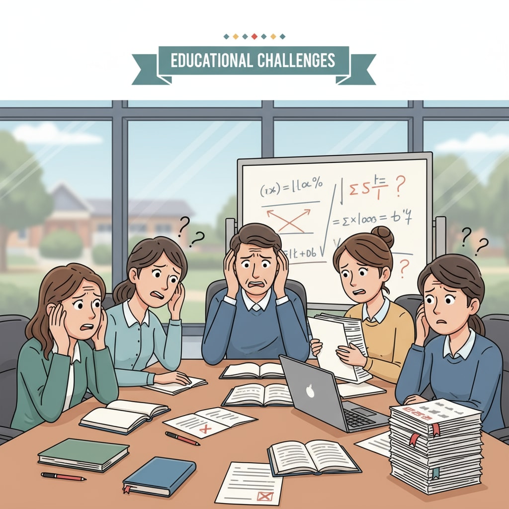 Teachers under stress due to heavy workloads and job burnout