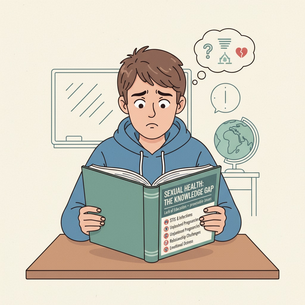 Teenager worried about sexual health due to lack of sex education