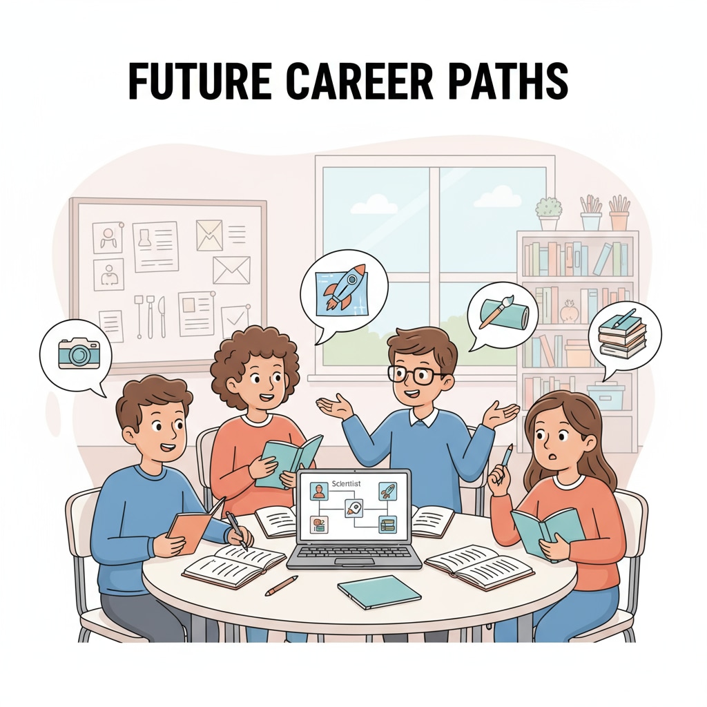Students discussing degree transitions, professional interests, and career planning