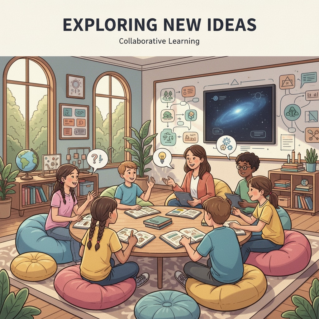Children in alternative education classroom