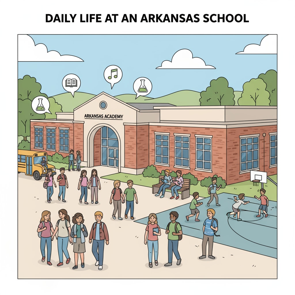 School building in Arkansas related to education quality