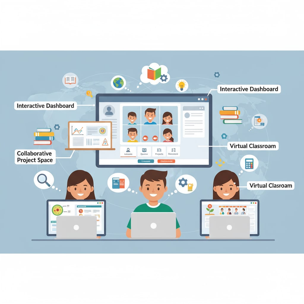 K12 students using an uncensored social learning platform for educational interaction.