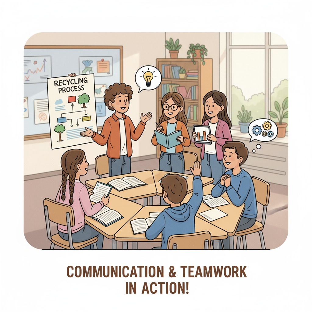 Students presenting work during group learning, highlighting the benefits of group interaction for learning effectiveness.