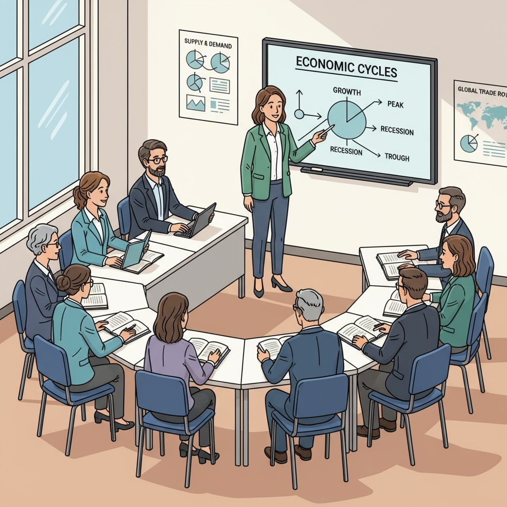 A group of adult students attending an adult high school class