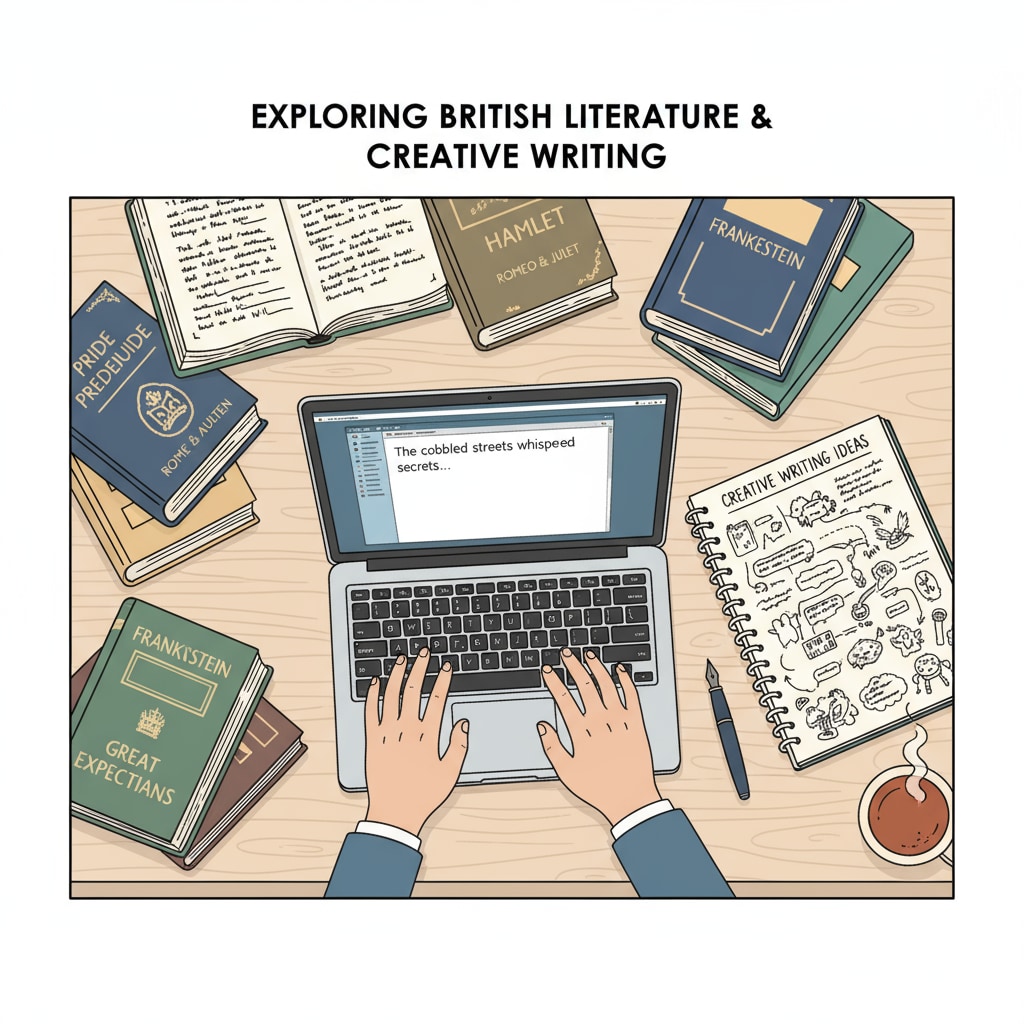 A student dealing with master's stress in British literature and creative writing