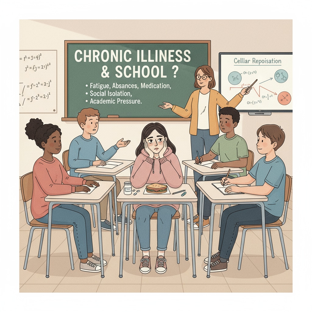 Challenges faced by chronic disease adolescents in high school