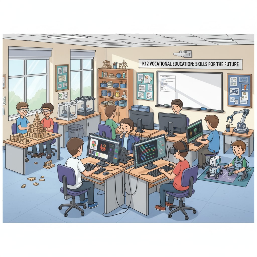 Students engaged in K12 vocational education activities related to career exploration