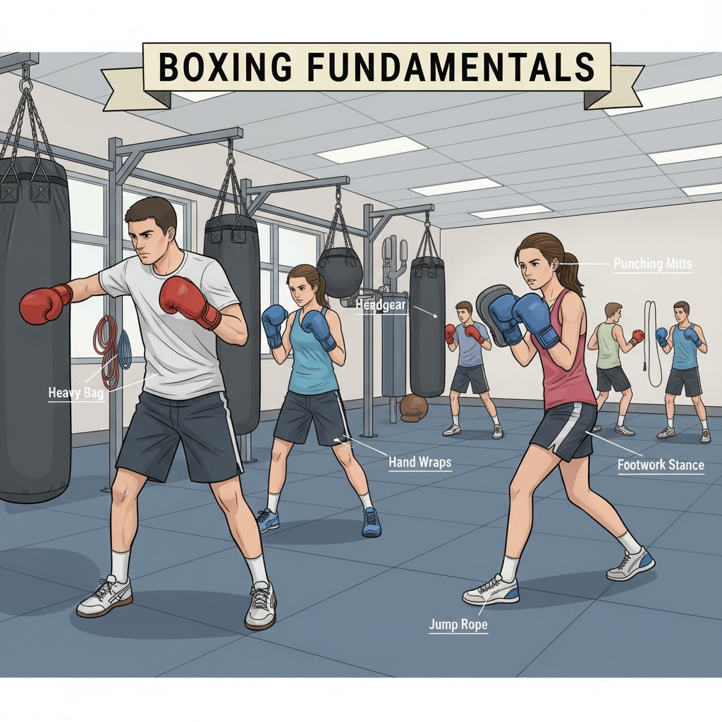 Students practicing boxing as an extracurricular activity for college applications