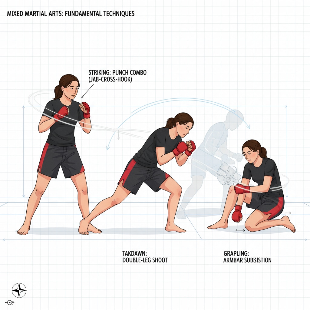 An MMA fighter training as an extracurricular activity relevant to college applications