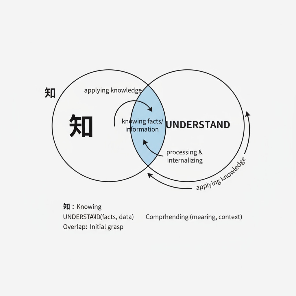 Diagram showing semantic differences between 