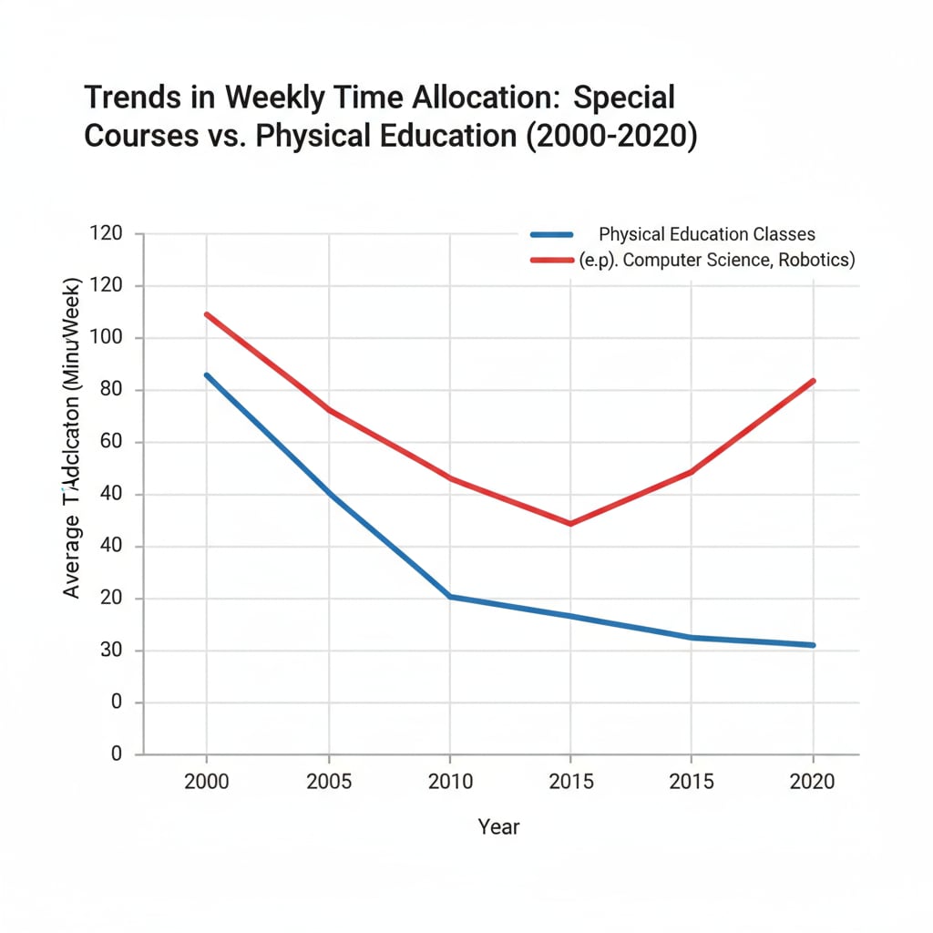 Graph demonstrating the imbalance in educational resource allocation due to special course substitution