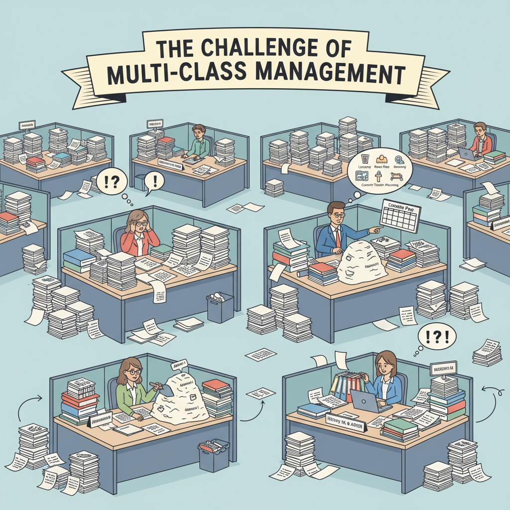 Teachers dealing with the challenges of multi-class management