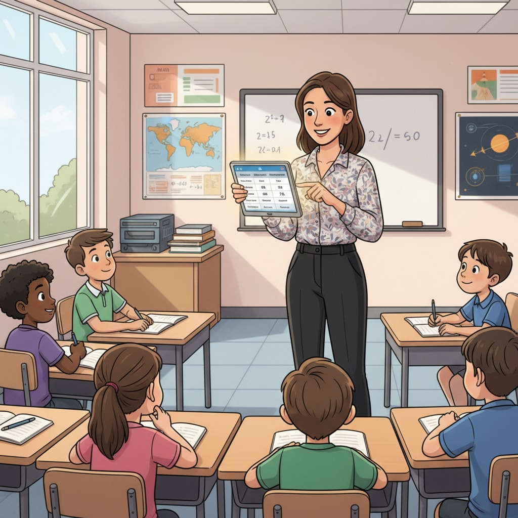 Data recording in a K12 classroom for educational improvement