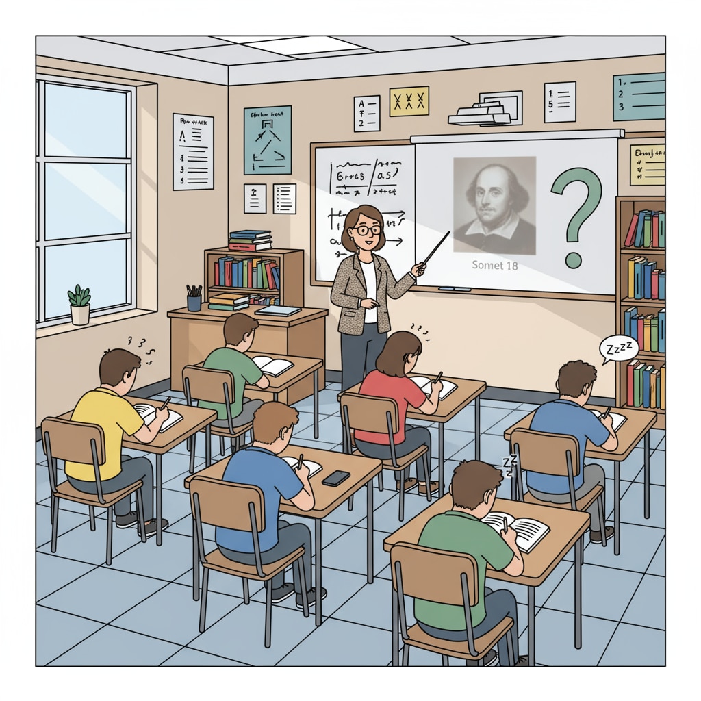 Bored students in an English class reflecting the impact on learning experience due to strict teaching.