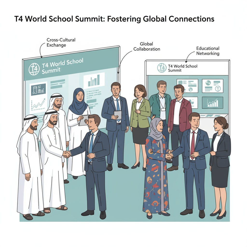 People networking at the T4 World School Summit related to donor relations and cultural etiquette