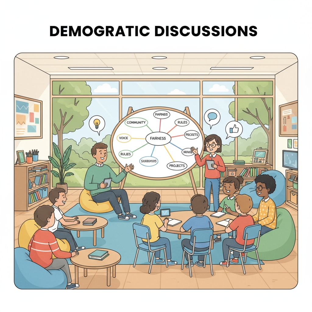 Democratic discussion in a non-traditional school