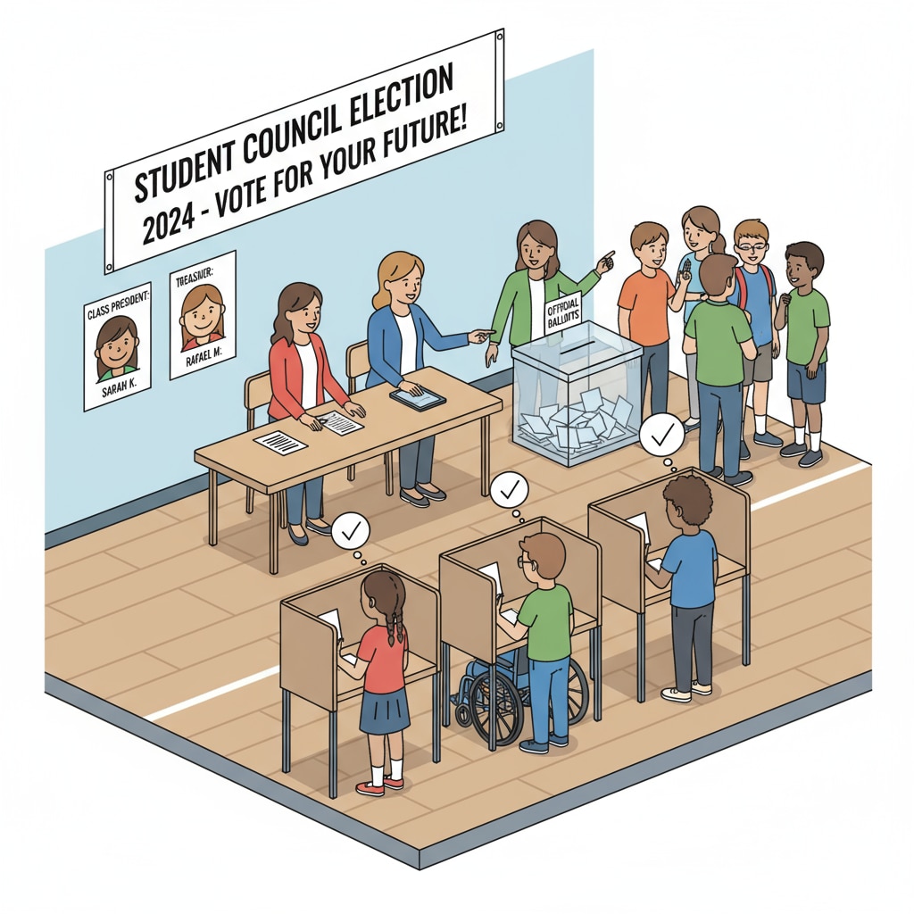 Students voting in a democratic school