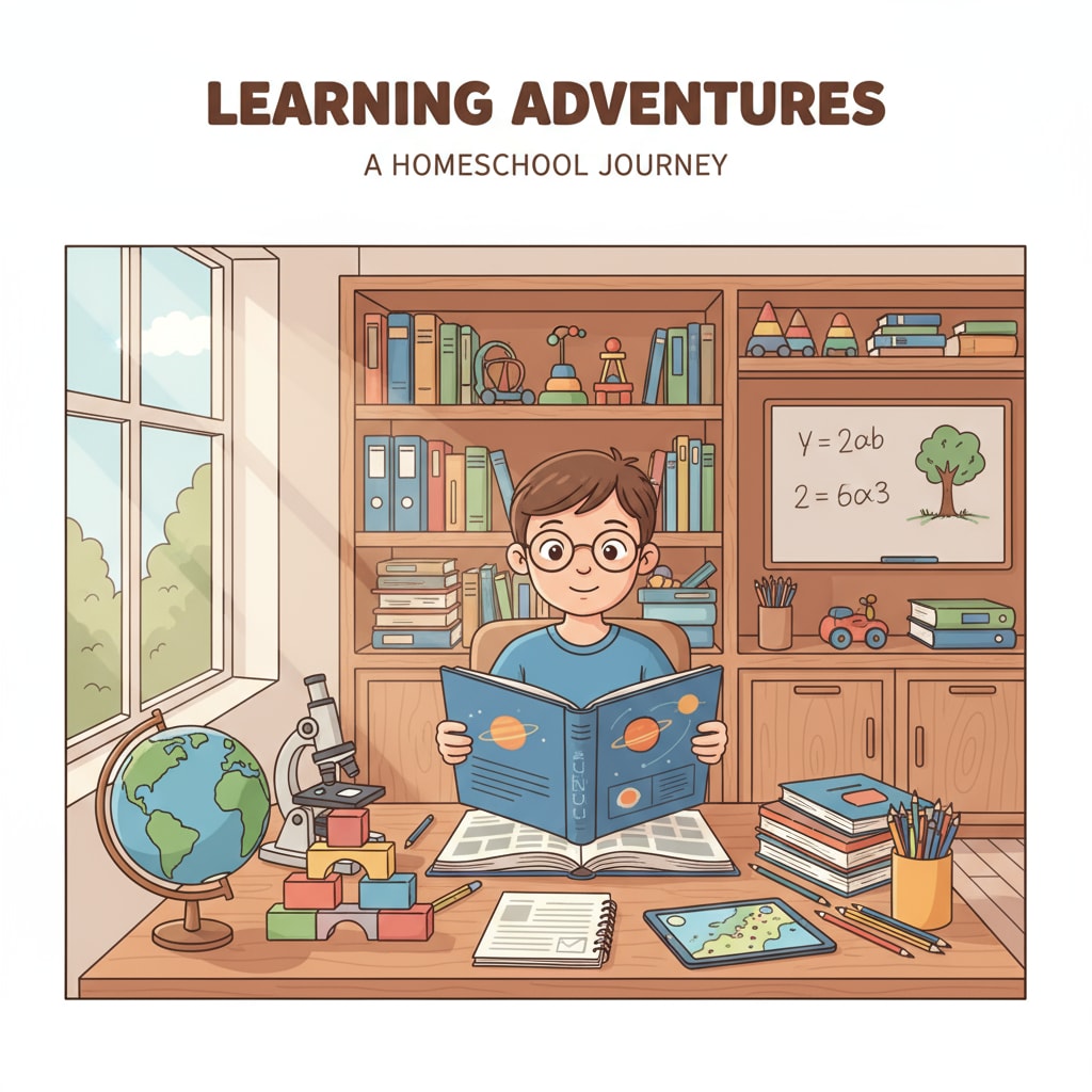 A special needs child studying in a homeschooling environment to avoid school trauma