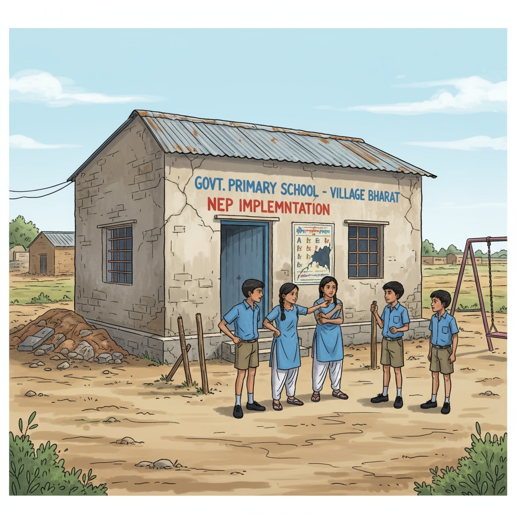 Rural Indian school infrastructure during the implementation of the New Education Policy