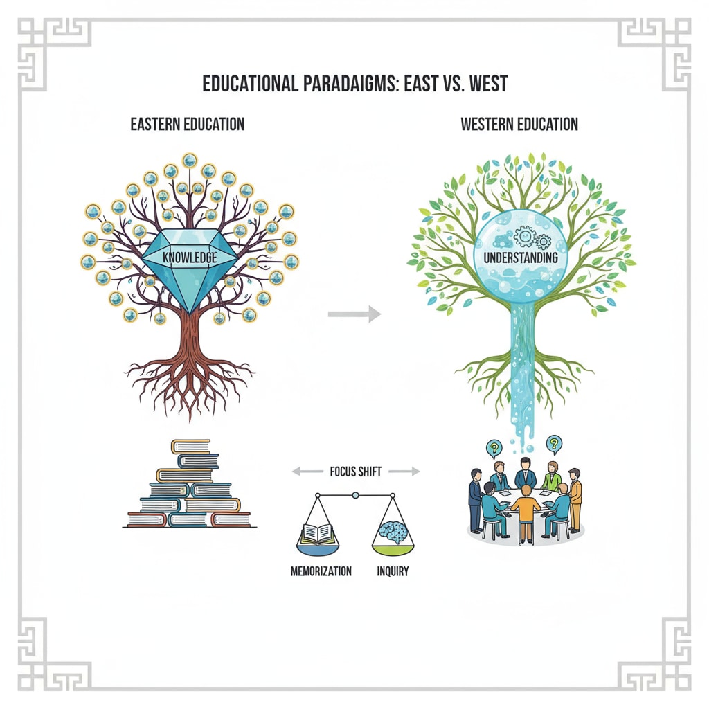 Graphic showing language and cultural thinking differences in education