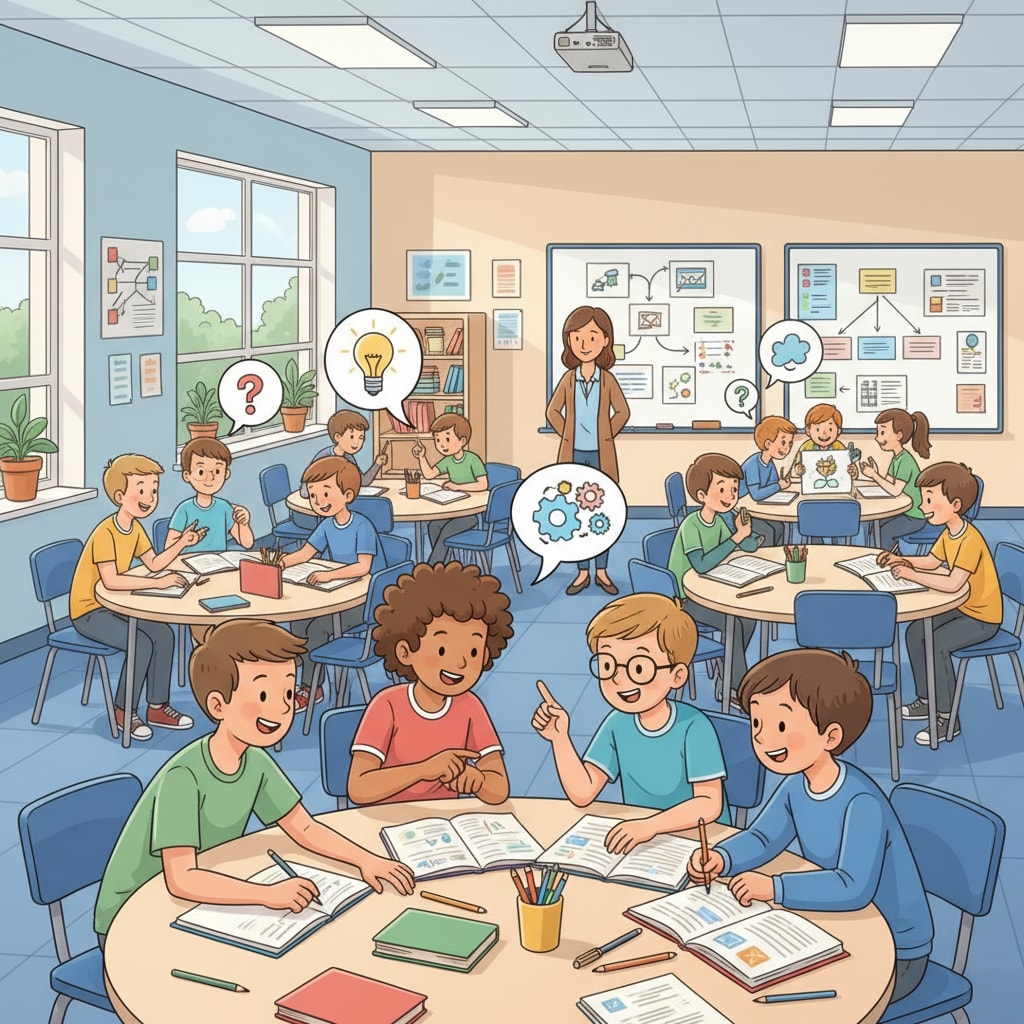Group learning in a classroom setting enhancing learning effects
