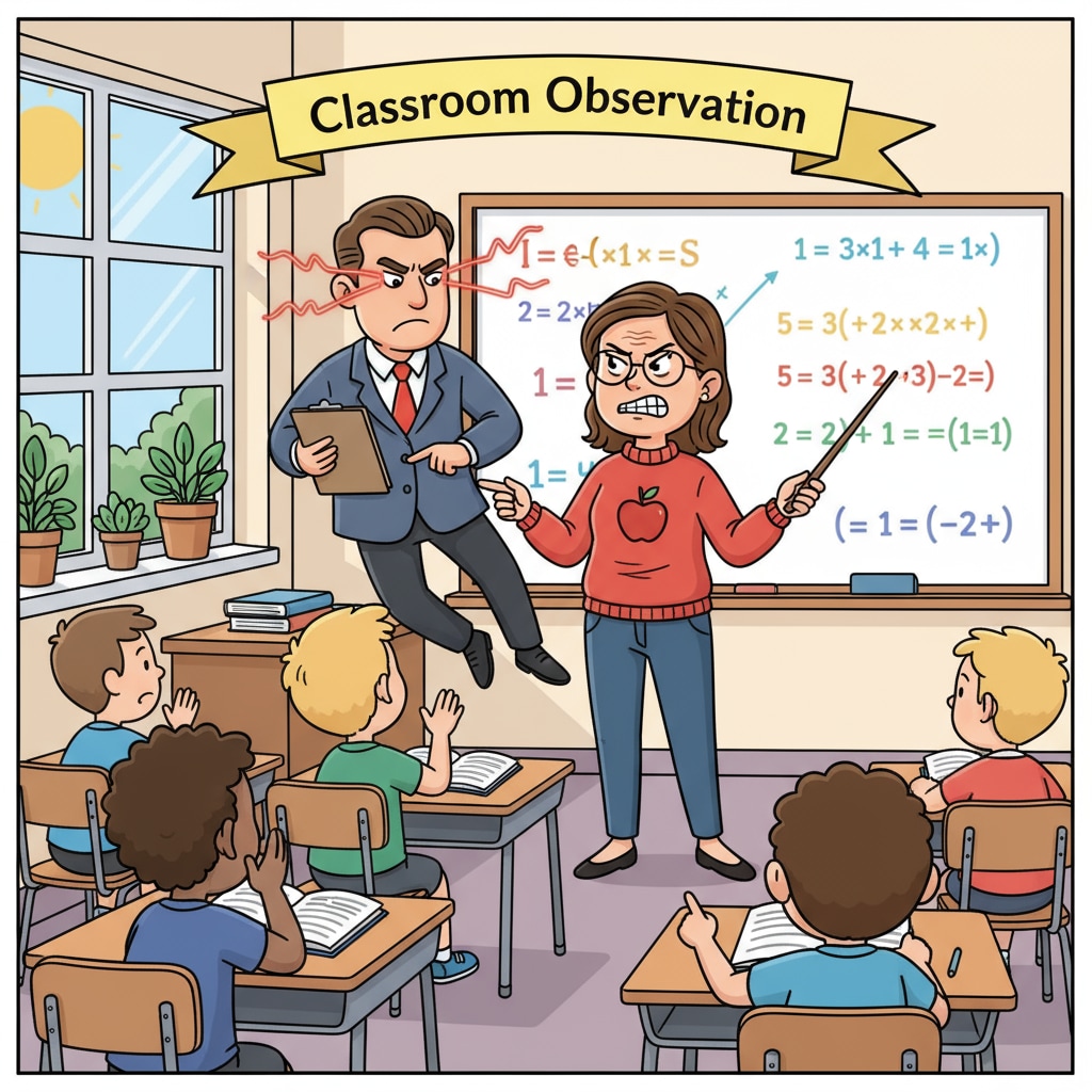 Teacher under micro - management in the classroom