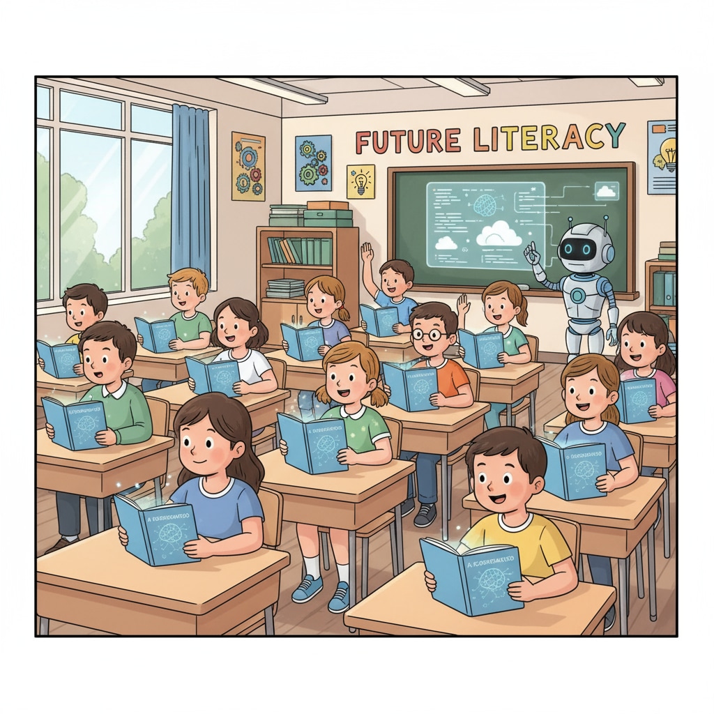 Students reading AI-generated decodable reading materials in a classroom setting
