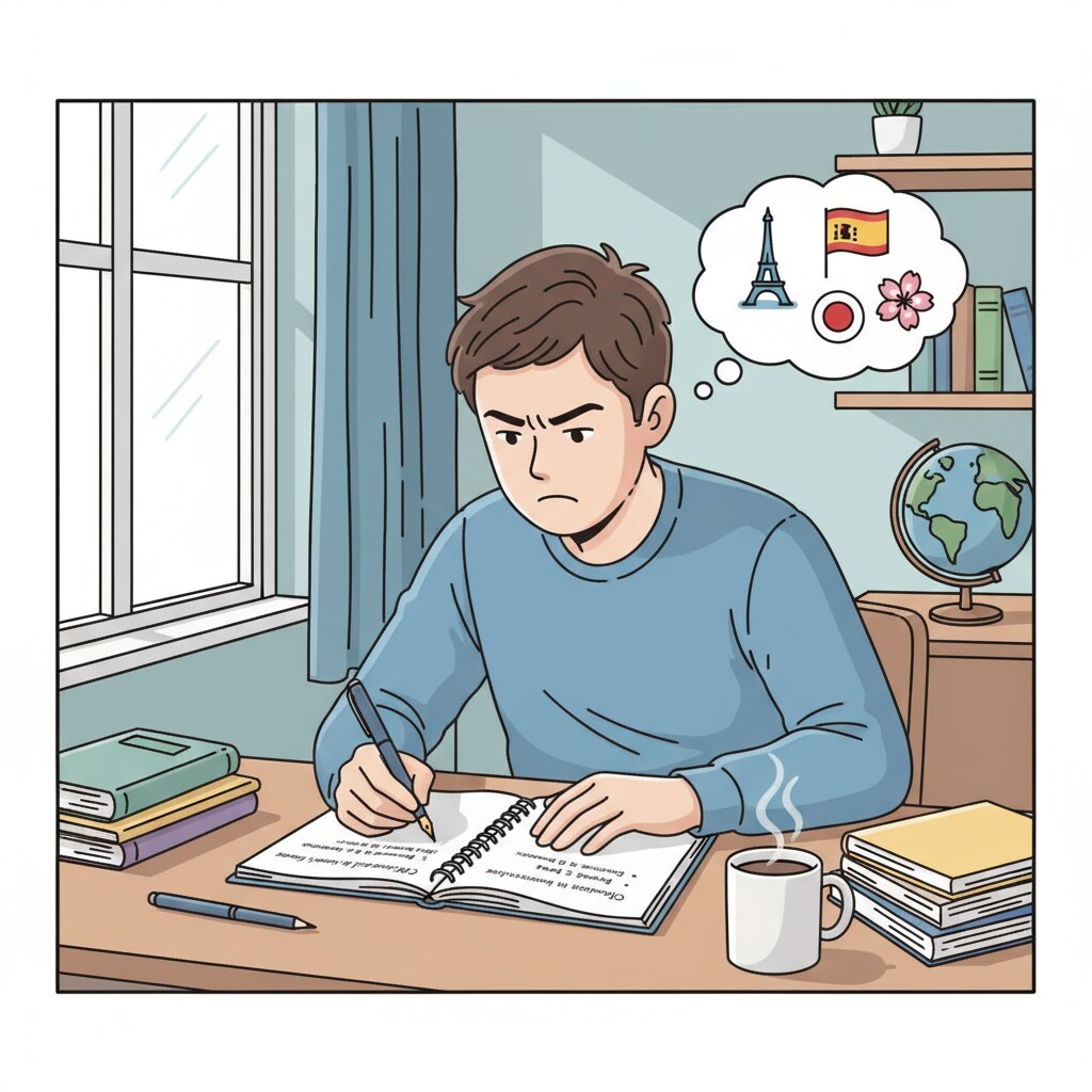 Student setting language learning goals for multilingual development