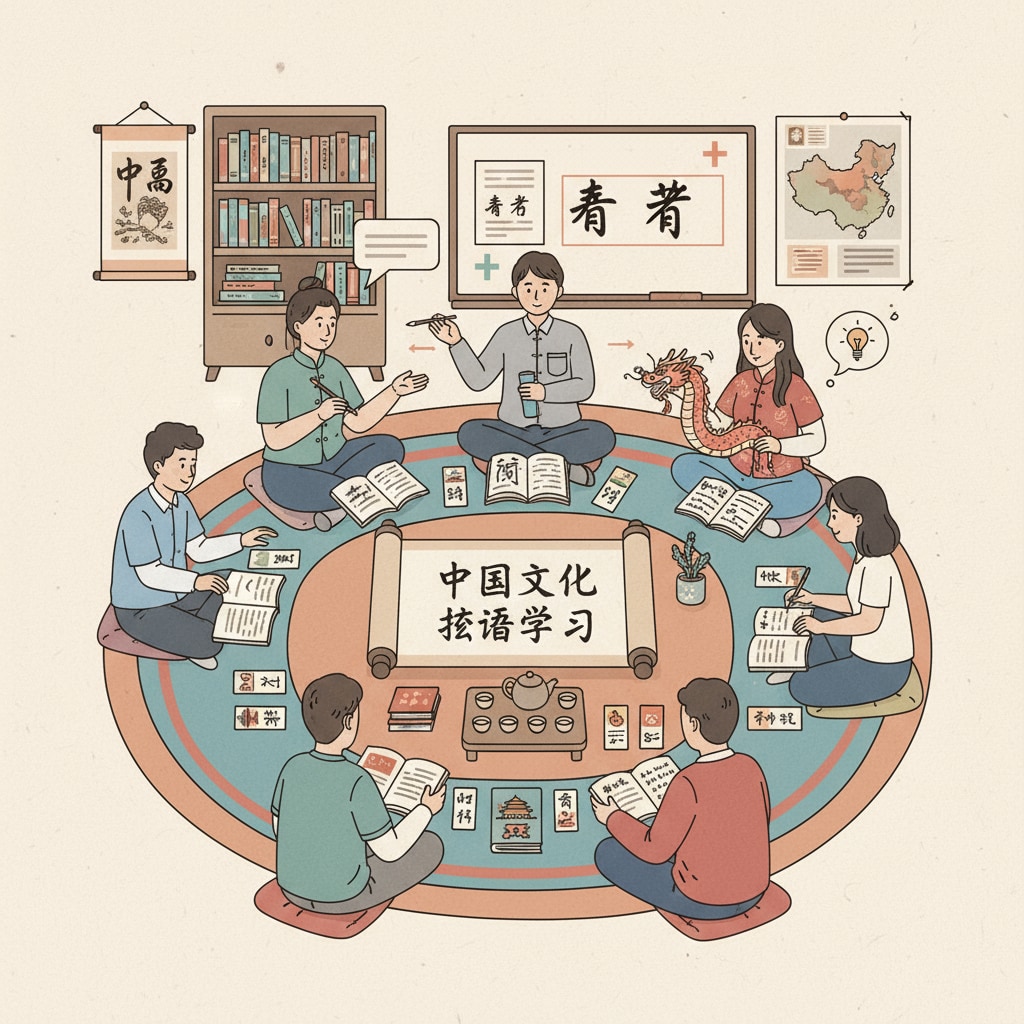Students engaged in cultural discussion during Chinese language learning to enhance knowledge value
