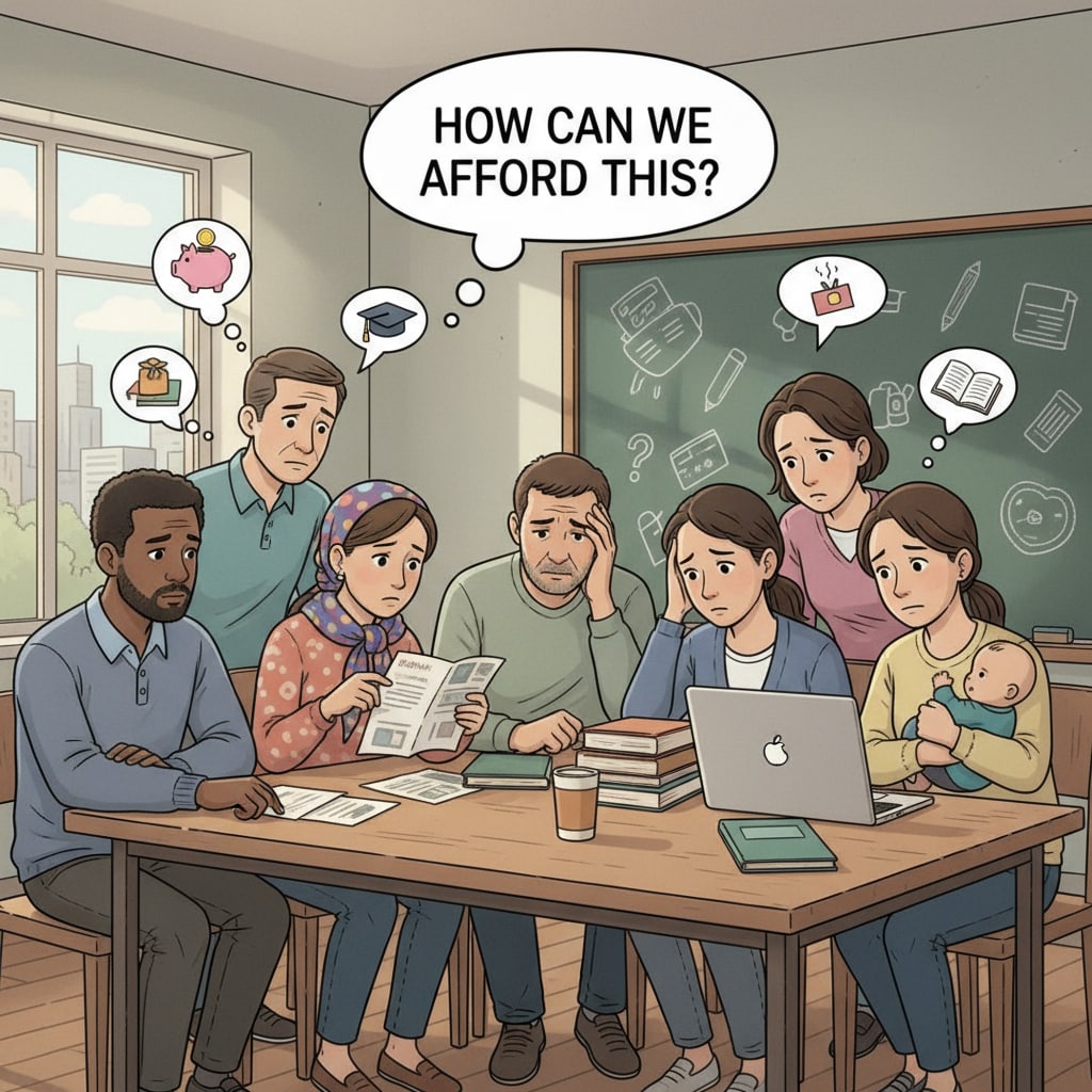 Low-income parents worried about family education and parental involvement.