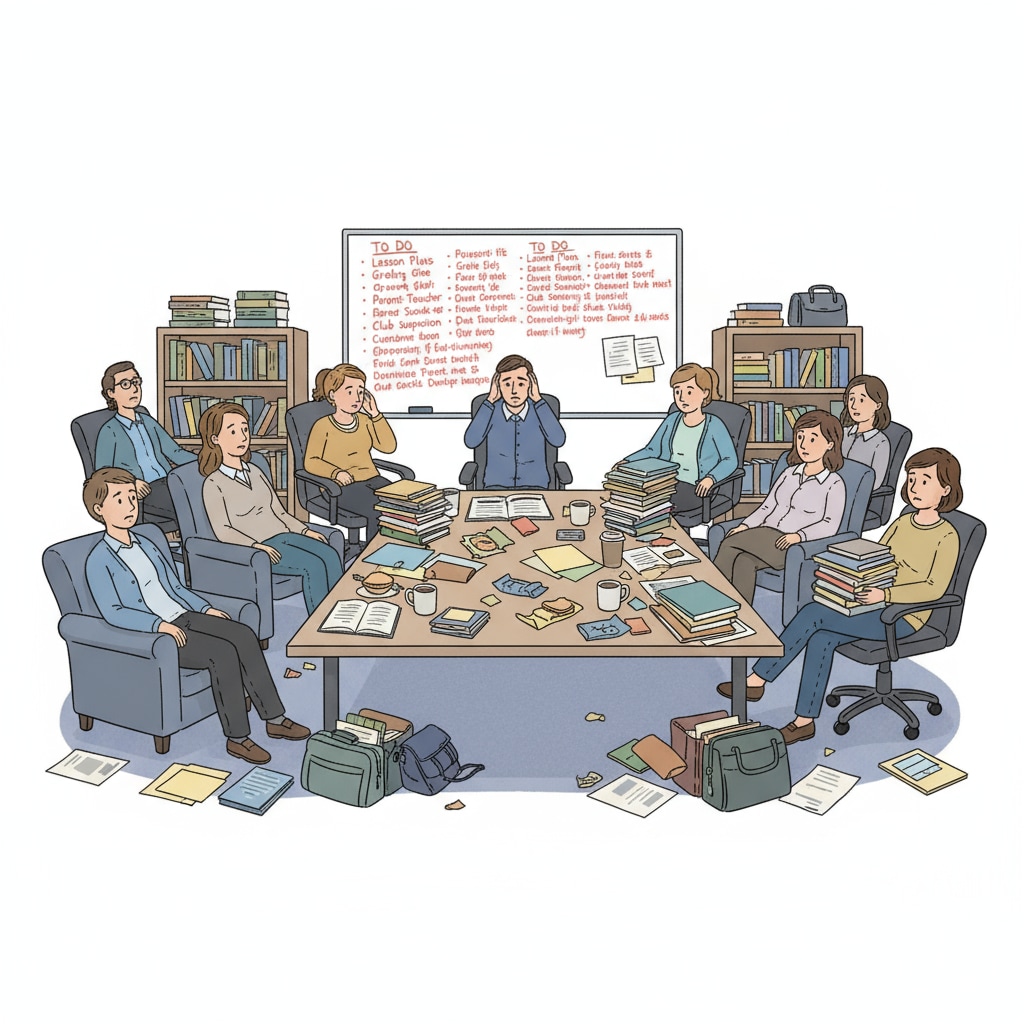Teachers under stress from heavy workload affecting work-life balance