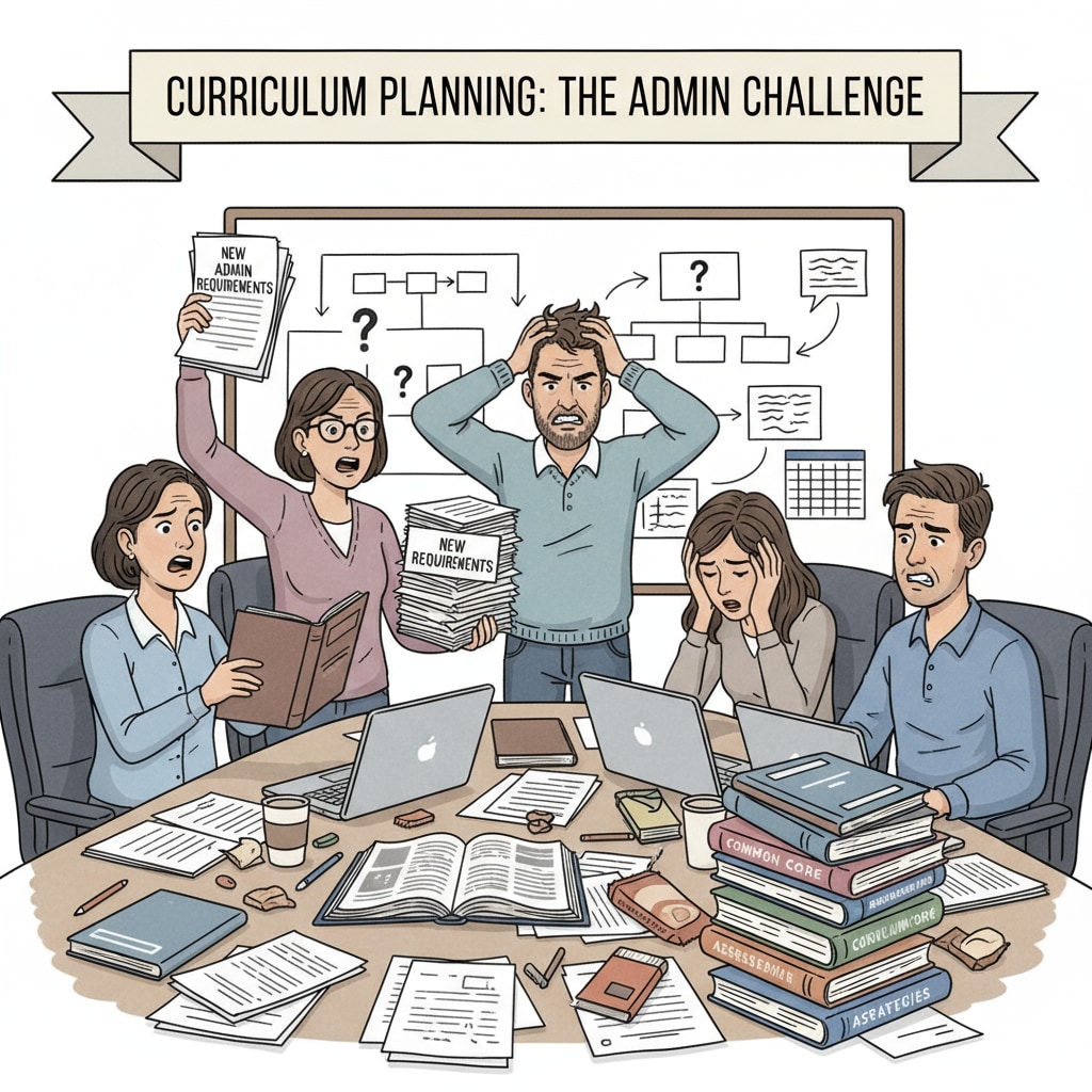 Teachers struggling with curriculum planning under administrative supervision